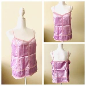 Banana Republic Spaghetti strap lilac blouse in XL